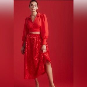 Sunday in Brooklyn Dimensional Petal Skirt NWT